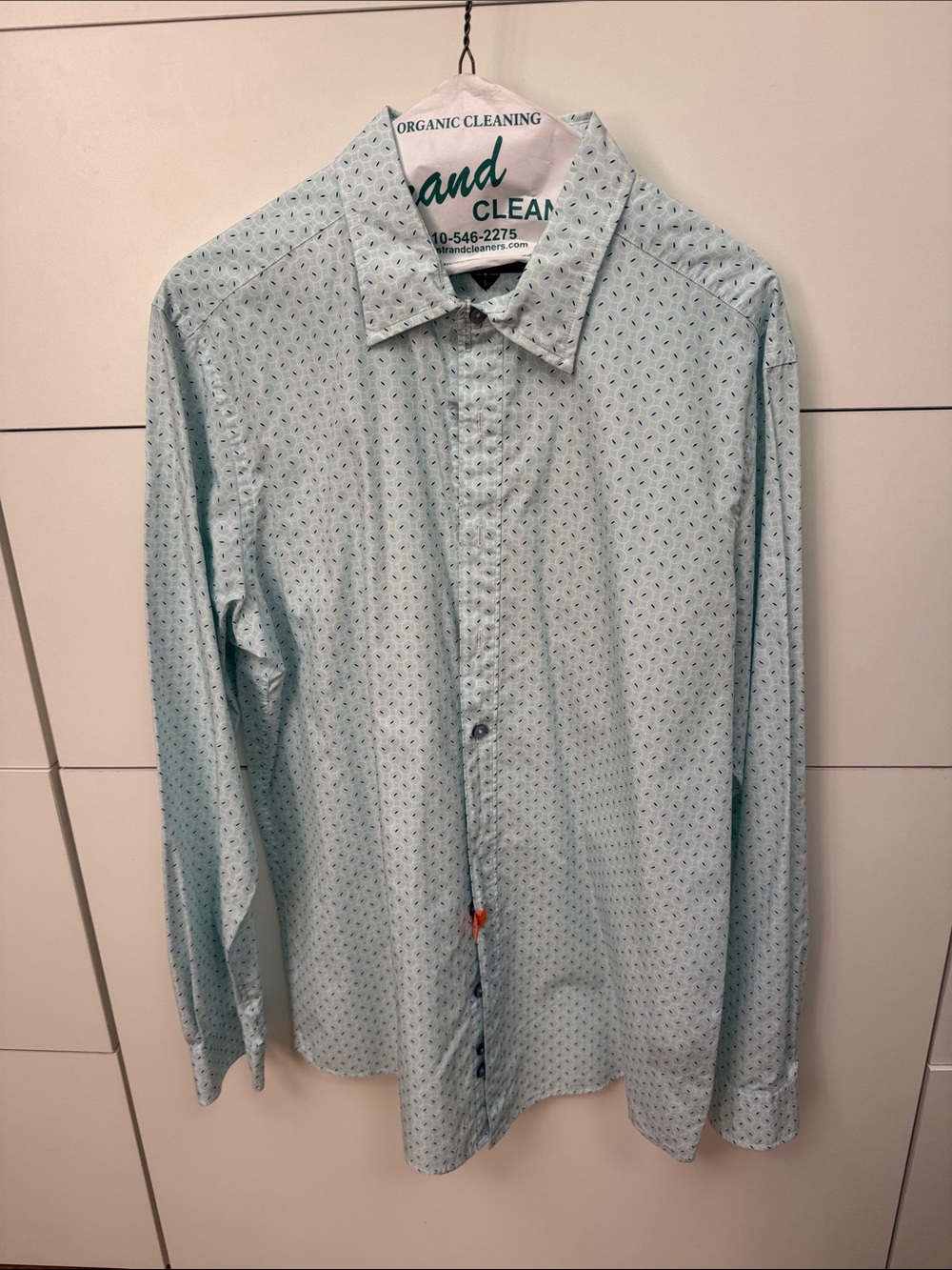 Rodd & Gunn Light Blue Printed Long-Sleeve Shirt